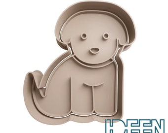 Cortador de biscoitos cachorro 8 cm cortador de biscoitos, várias cores possíveis cortador para biscoitos massa de modelar