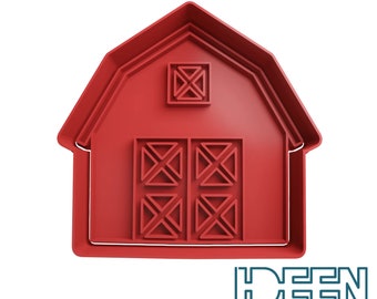 Cookie cutter barn 7 cm high cookie cutter, different colors possible Cookie cutter for cookies biscuits dough dough farm