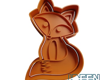 Cookie cutter fox 8 cm high cookie cutter, different colors possible. Cookie cutter for cookies, biscuits, dough, dough