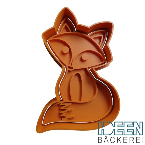 Cookie cutter fox 8 cm high cookie cutter, different colors possible. Cookie cutter for cookies, biscuits, dough, dough