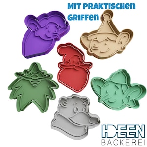 Set of 6 Santa Claus & Co. KG cookie cutters for Christmas, 12 pieces - Free shipping