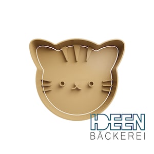 Cookie cutter cat kitten 6 cm wide cookie cutter, different colors possible cookie cutter for cookies biscuits dough play dough