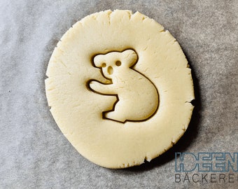 Cookie cutter Koala 8 cm high cookie cutter, different colors possible Cookie cutter for cookies, biscuits, dough, dough