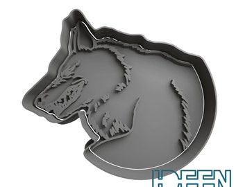 Cookie cutter Wolf 8.6 cm wide cookie cutter, different colors possible Cookie cutter for cookies, biscuits, dough, dough