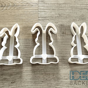 Cookie cutter set Easter bunny 10 cm, 3 pieces, different colors possible Cookie cutter for cookies dough Easter bunny image 3