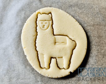 Alpaca cookie cutter 10 cm high cookie cutter, different colors possible. Cookie cutter for cookies, biscuits, dough, dough