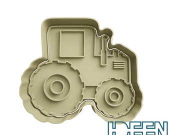 Cookie cutter tractor 7.5 cm wide cookie cutter, different colors possible. Cutter for cookies, biscuits, dough, dough, farm tractor