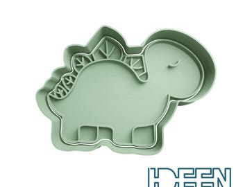 Koekjesvorm Dino Stegosaurus 8 cm brede koekjesvorm, diverse kleuren mogelijk koekjesvorm voor koekjesdeeg speelklei