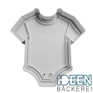 Cookie cutter baby romper 8 cm high cookie cutter, various colors possible cookie cutter for cookies biscuits dough play dough