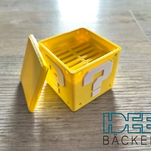 Scatola di gioco per Switch per 14 giochi, vari colori possibili, scatola di immagazzinaggio a forma di punto interrogativo.