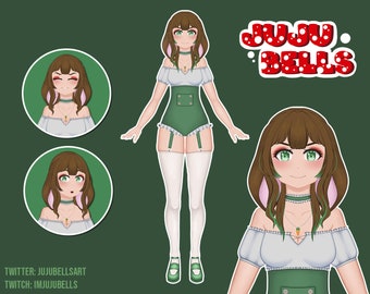 2D VTuber Model Live2D PSD and Rigging for VTubing Twitch Streaming and YouTube