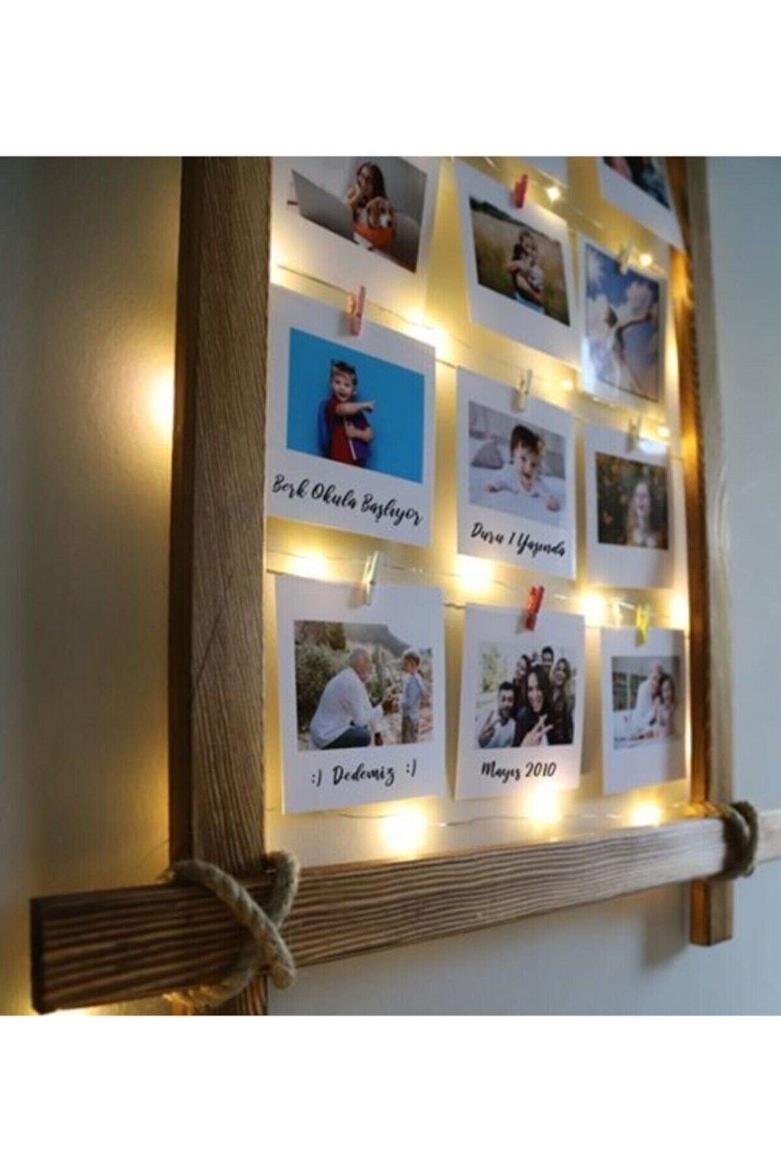 Wooden Lighted Picture Frame Picture Frame Light Frame Decoration Wall