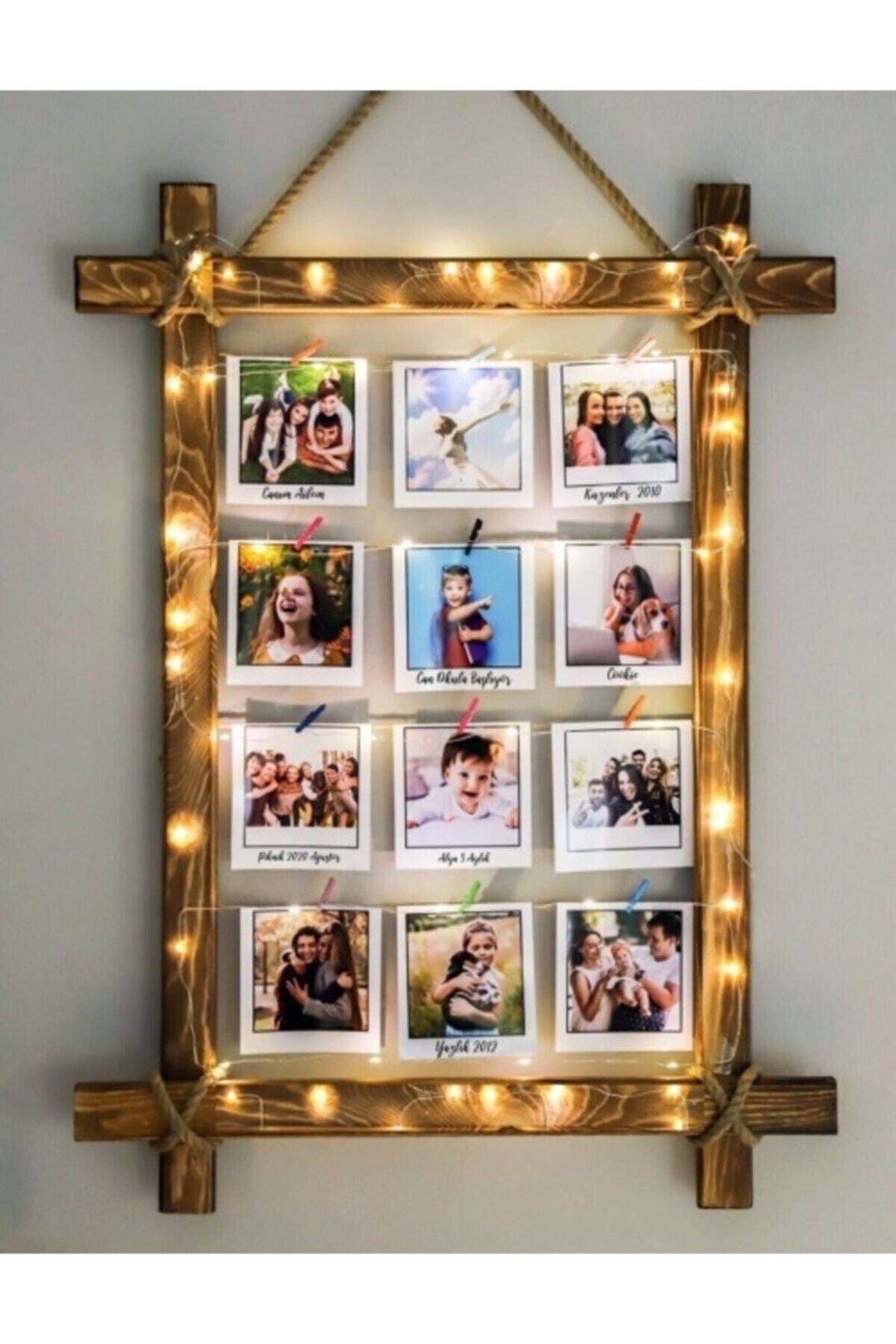 Wooden Lighted Picture Frame Picture Frame Light Frame Decoration Wall