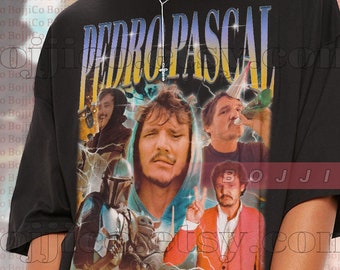 PEDRO PASCAL Shirt, Actor Pedro Pascal Shirt Retro 90s, Javier Peña, Narco Pedro Pascal Fans Gift, Pedro Pascal Tribute Celebrity Shirt