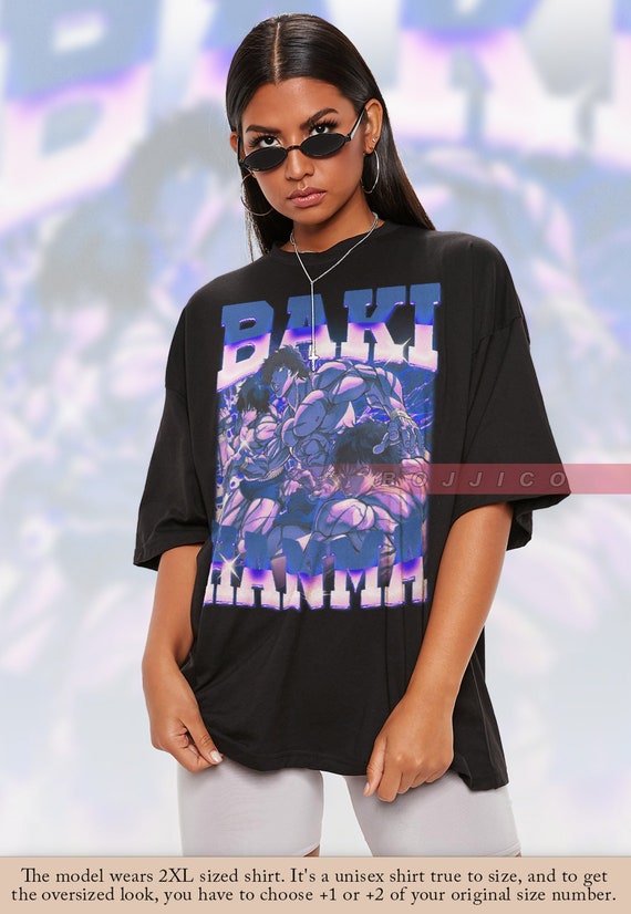 Anime Baki Hanma Crew Neck Sweaters Baki Print Vintage Unisex Tops Long  Sleeve Harajuku Sweatshirt Hip Hop Streetwear Men Women