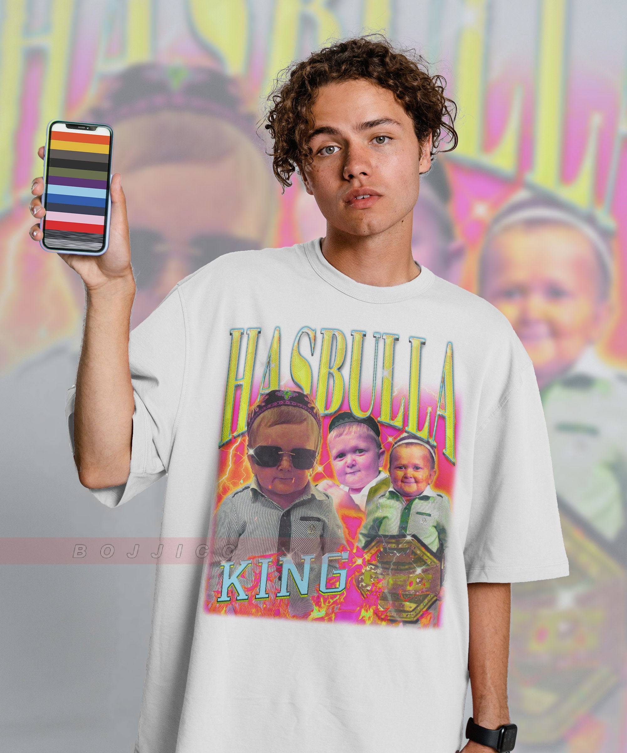 KING HASBULLA Shirt, Mini Khabib Hasbulla Homage Shirt, Hasbulla Shirt,  King Hasbulla Funny Shirt, Abdu Rozik Vs Shirt, King Hasbulla Meme 