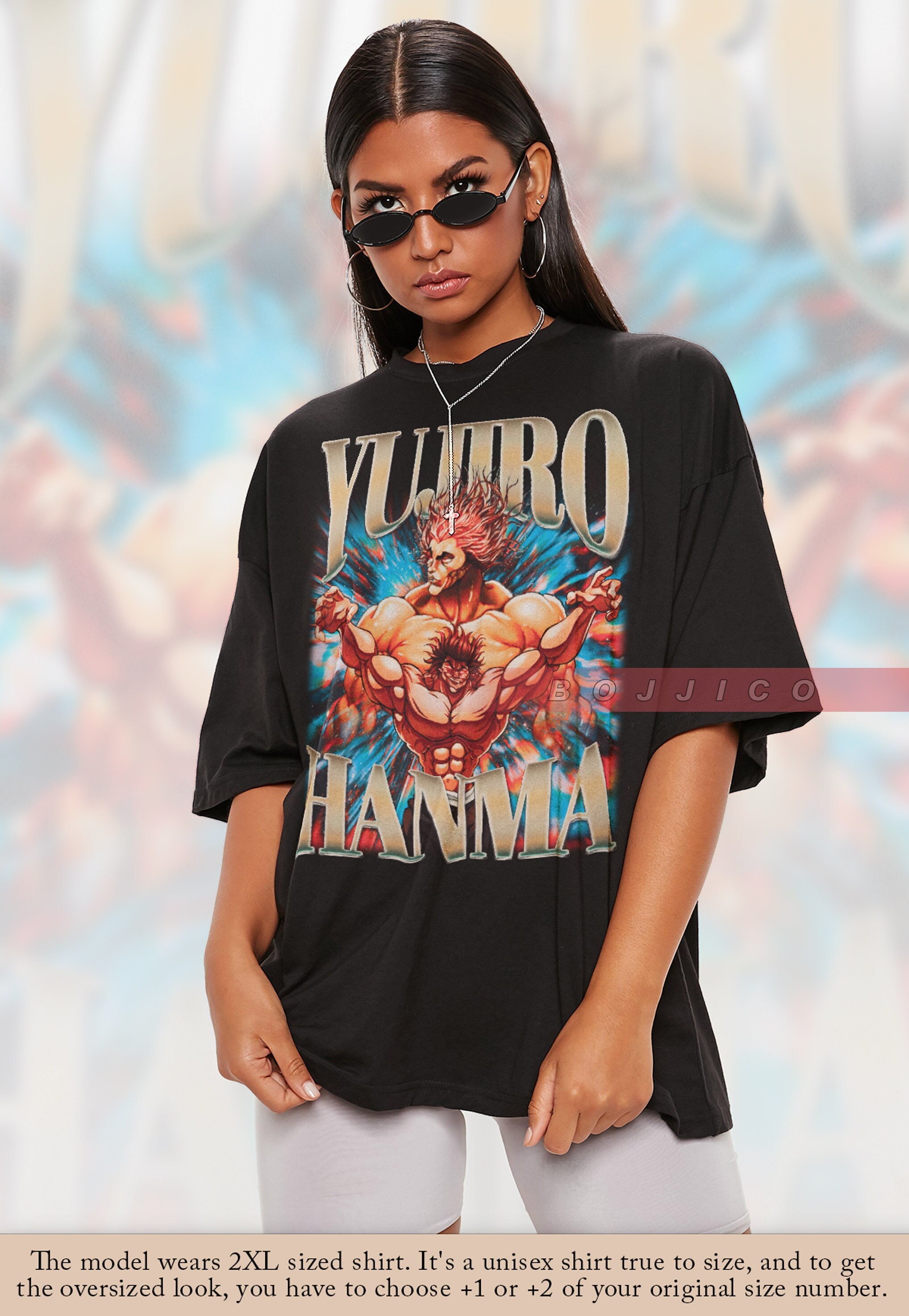 YUJIRO HANMA Shirtbaki Hanma Series Anime T-shirtbaki the - Etsy