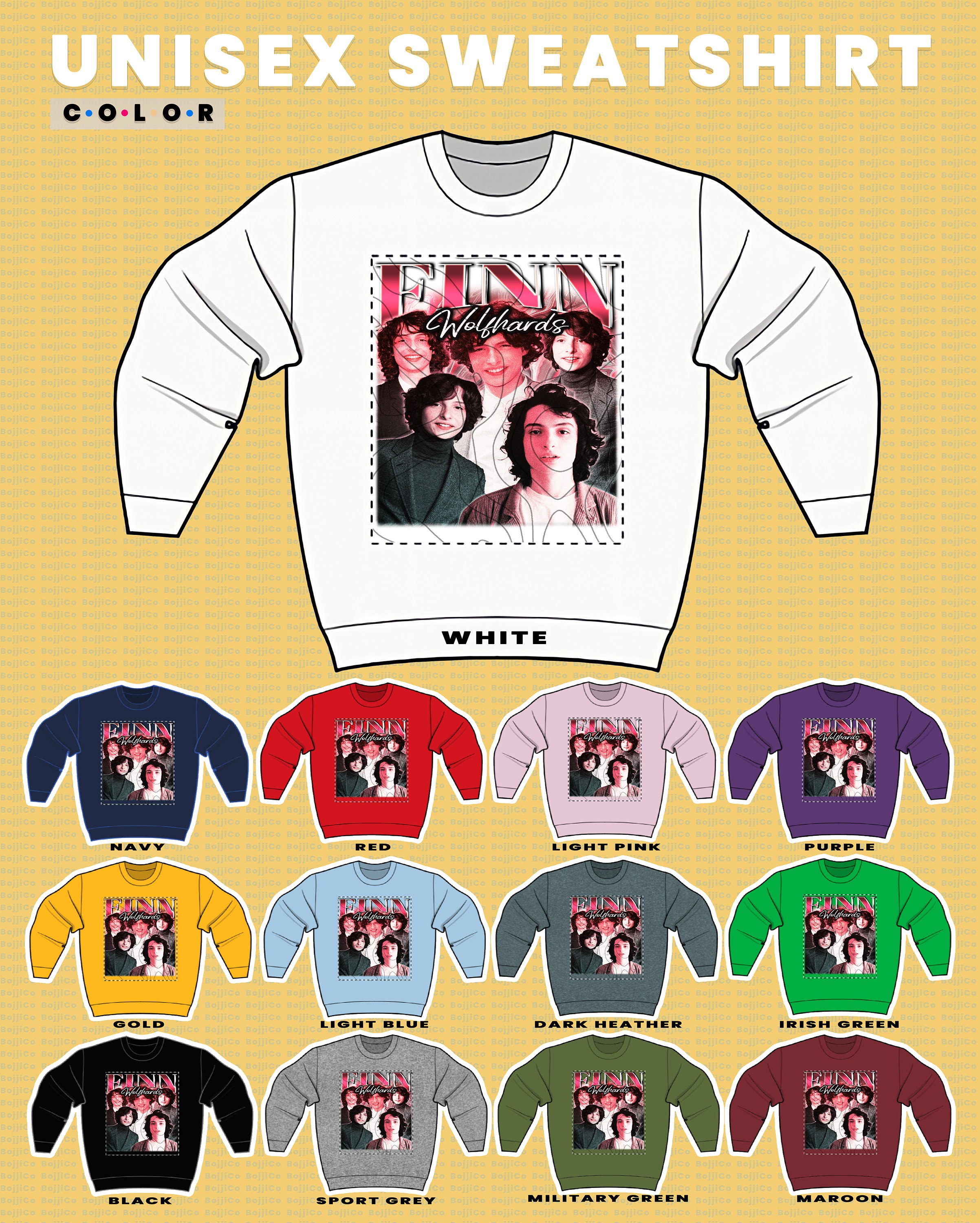 Finn wolfhard yellow sweater cheap