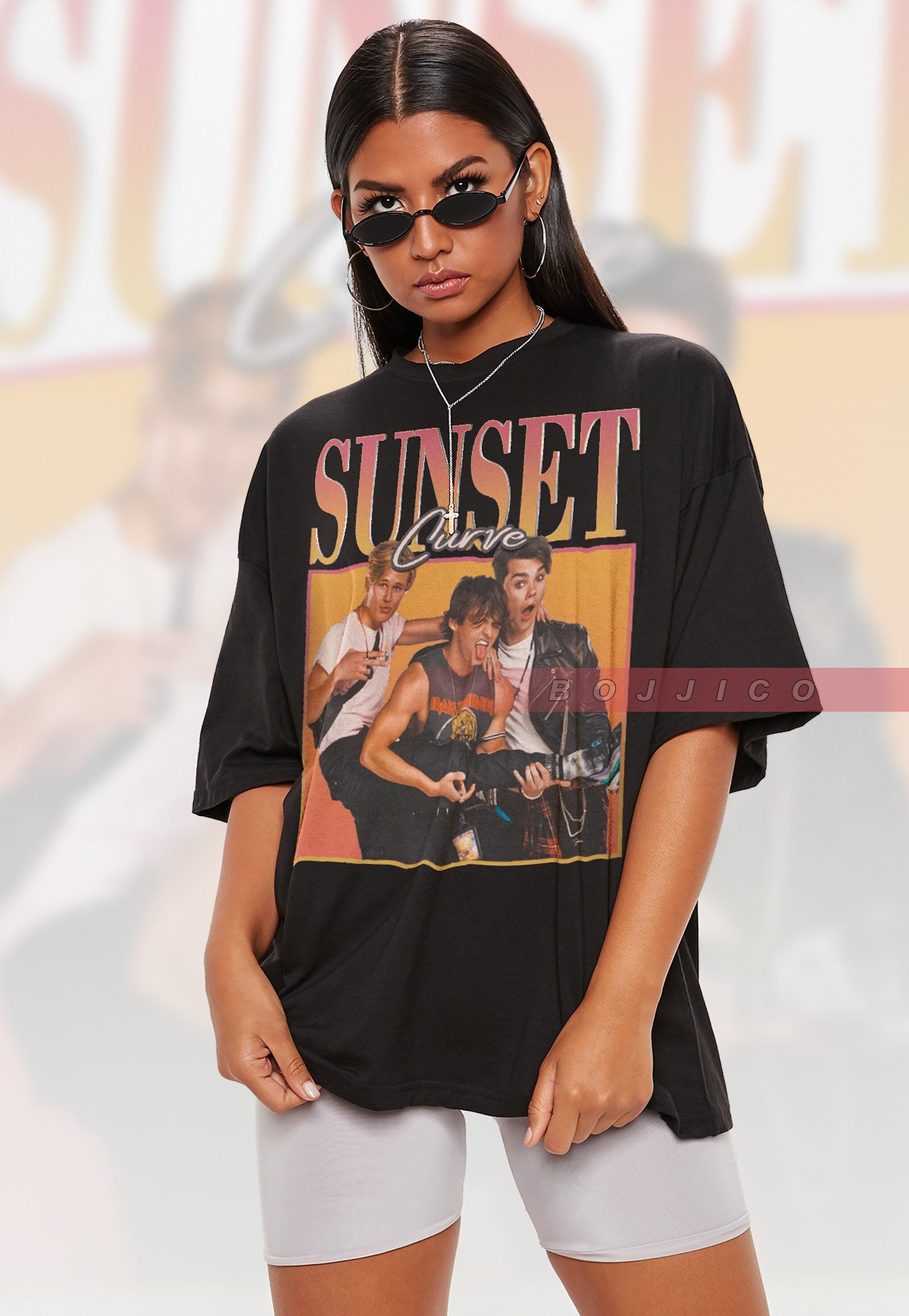 2023SS Saint M Louis Sunset Crystal T-SHIRT TEE COTTON SHIRT VINTAGE