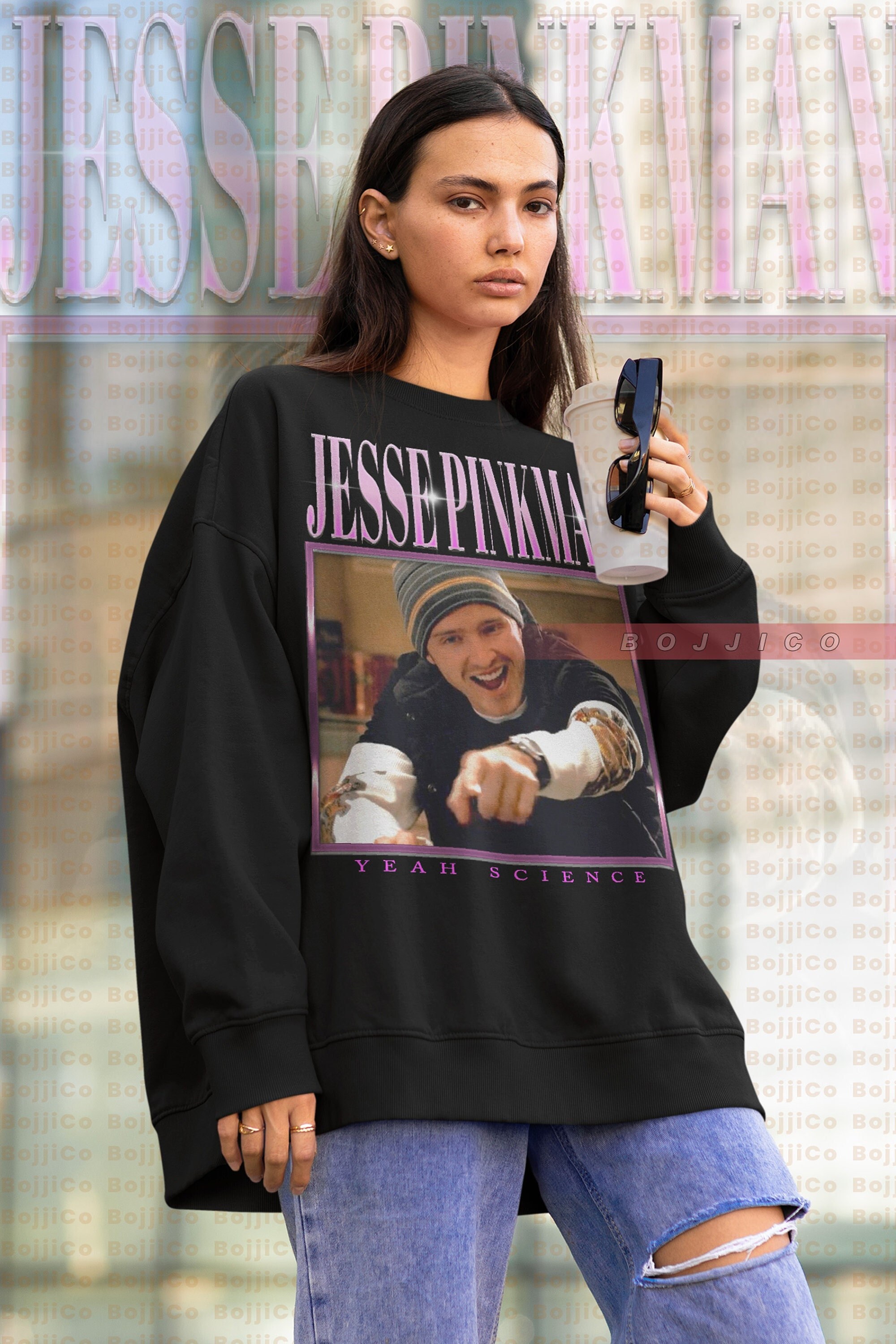 Jesse Pinkman '90s Sweater, Vintage Hoodie, Breaking Bad Homage Sweatshirt,  Heisenberg, Walter White Shirt - Bluefink