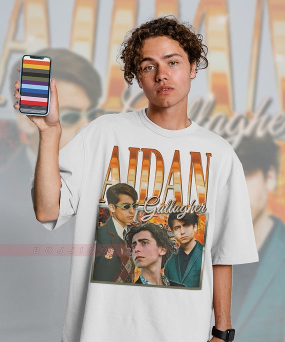 RETRO AIDAN GALLAGHER Vintage Shirt Aidan Gallagher Homage - Etsy 日本