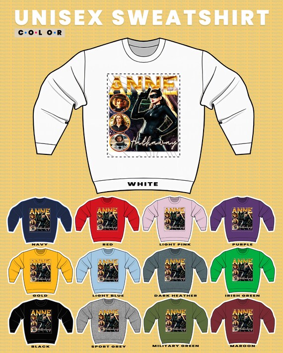 RETRO ANNE HATHAWAY Sudadera Anne Hathaway Vintage Sweater Anne