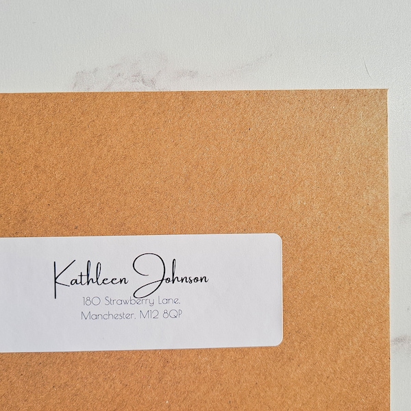 Custom Guest Address labels, Easy Envelope Addressing, Personalised Address Label, Custom Wedding Guest Address labels, Label Template