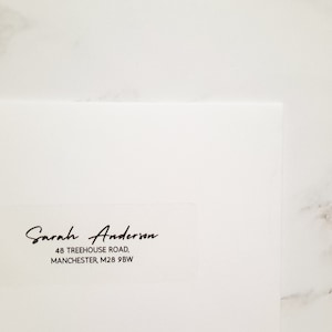 Custom Invitation Address Label, Frosted Envelope Addressing Label, Personalised Wedding Guest Address label, Wedding Envelope Stickers