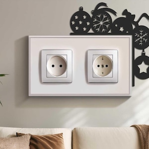 Christmas Door Corner, Door Corner Decor, Socket Corner Decor, Holiday ...