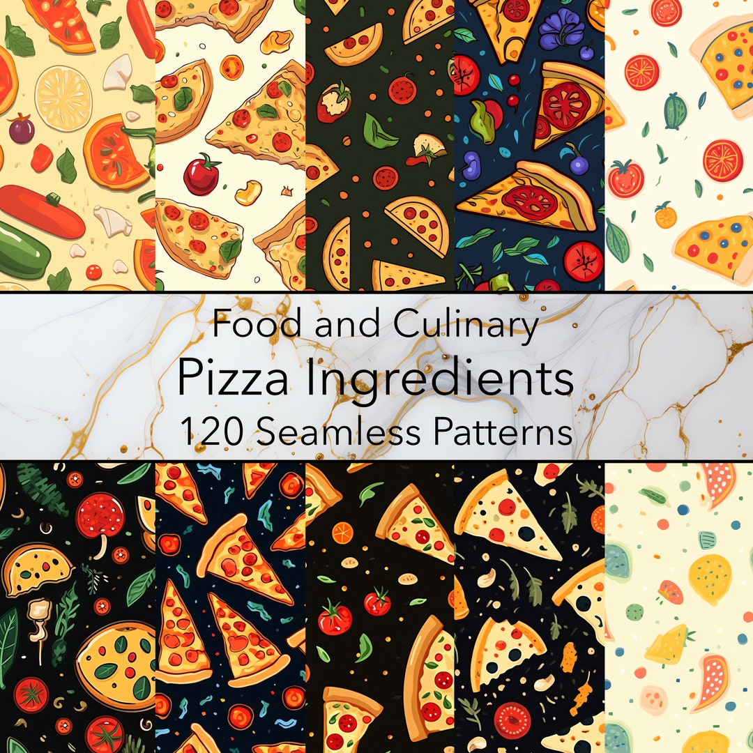 Pizza Ingredients, Paper Making, Decoupage Paper, Seamless Tile