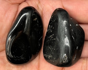 Black Tourmaline, Black Crystal, Natural Black Tourmaline, Black Tourmaline Crystal, Black Tourmaline Palm Stone