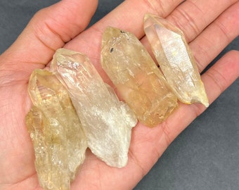 Cascading Citrine, Citrine Crystal, Natural Citrine, Citrine, Congo Citrine, Kundalini Quartz (Lot 3)