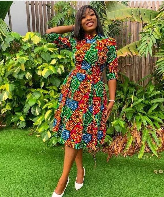 Down top neck dress