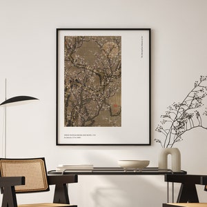 Cherry blossom painting. Antique drawing. Moon poster. Nature painting. Japanese landscape painting. Livingroom wall art. Printable wall art