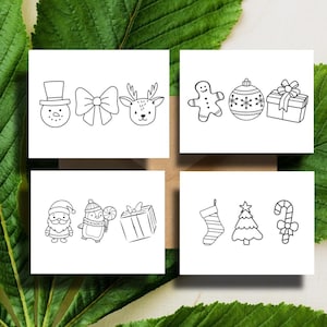 Christmas Cards for Kids Coloring Christmas Greeting Cards Kids DIY Holiday Coloring Create Your Own Cards with Kraft Envelopes
