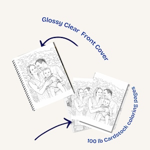 Personalized Photo Coloring Book Customized Keepsake Gift for Family or ...
