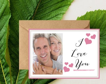 Custom Valentines Day Photo Card