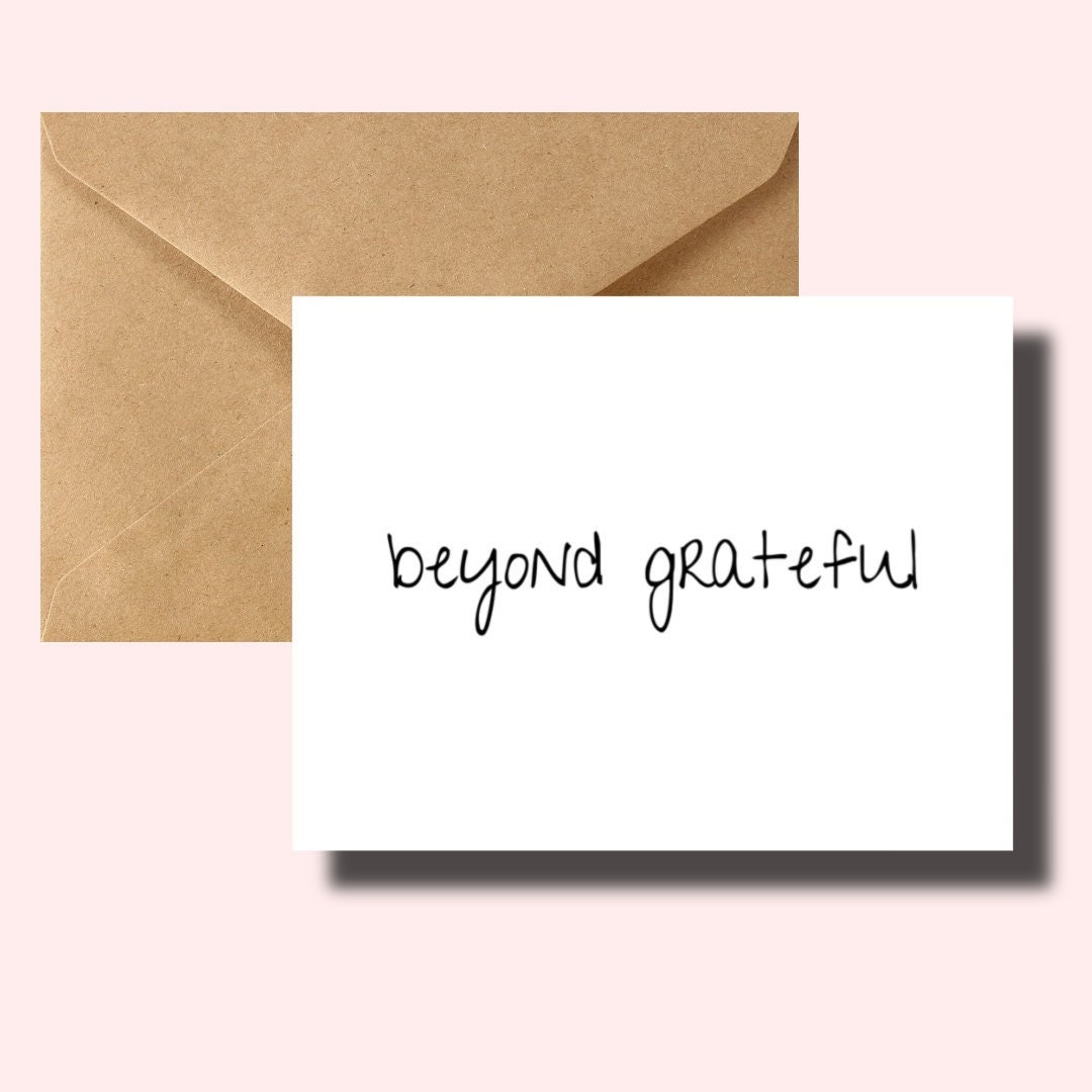 Set of Thank You Cards With Envelopes - Etsy
