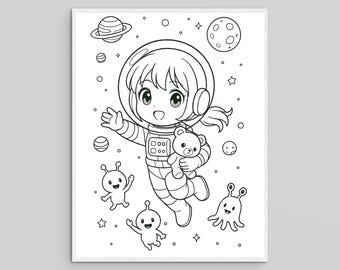 57 Chibi Girls Coloring Pages | Anime Kawaii Art (PDF Set)