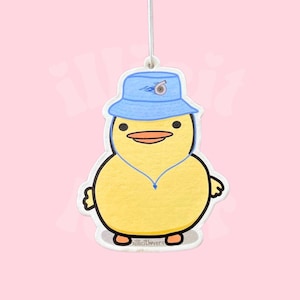 turbo the duck hanging car air freshener with lychee scent  | Car Accessory