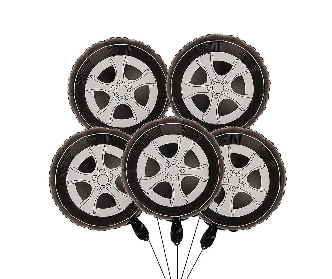 5PCS Wheel Balloons 18 Inch Race Car Balloons Race Car Party Etsy UK