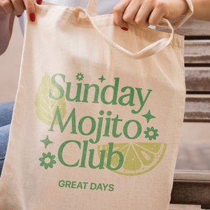 Sunday Mojito Club SVG PNG: Trendy Design (Digital Download) image 4