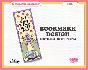 Marcapáginas de Ouija TBR Pile: Diseño imprimible de Halloween (archivo PNG)