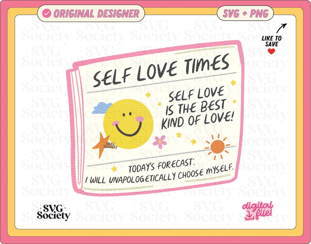 Affirmation Mental Health Quote | SVG PNG File | Self Love Times Design ...