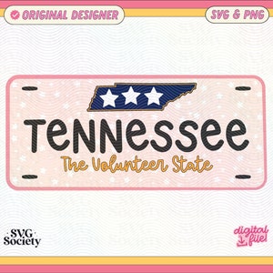 Cute Artsy Tennessee SVG and PNG Trendy Design for Stickers, Graphic Tees, Mugs, Tote bags, Keychains and More - Commercial Use