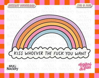 Stolz Regenbogen SVG PNG Datei: LGBTQ + Design für Shirts, Tassen usw. (Digitaler Download)