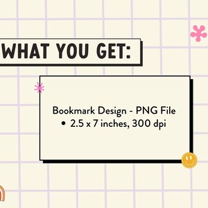 K&ouml;nnte beinhalten: Ein digitaler Download f&uuml;r ein Lesezeichen-Design. Das Design ist eine PNG-Datei, 2,5 x 7 Zoll gro&szlig; und mit 300 dpi.