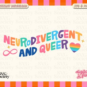 Pride  SVG, LGBT Svg, Gay Pride Svg, Neurodivergent, Pride Month Svg, Cricut & Silhouette cut file, lgbt svg cricut file, pride png design