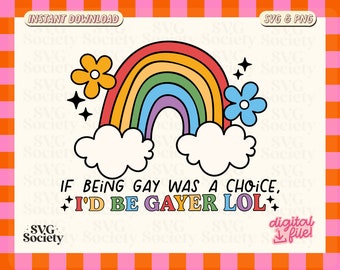 Gay Pride Regenbogen SVG PNG: Schrullige Liebe gewinnt, LGBTQ + Design Datei (digitaler Download)