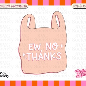 うわー、結構です SVG PNG、プラスチック袋にノーと言うステッカー、環境デザイン - 商用利用